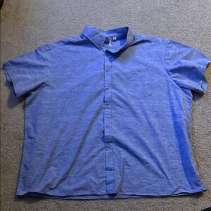 Men's Light Blue Casual Button-Down Shirt